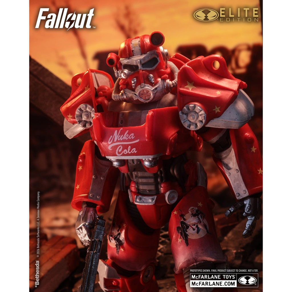 Produktbild Fallout McFarlane Elite Edition Actionfigur Fallout 76 Nuka Cola T-60 (Gold Label) 19 cm