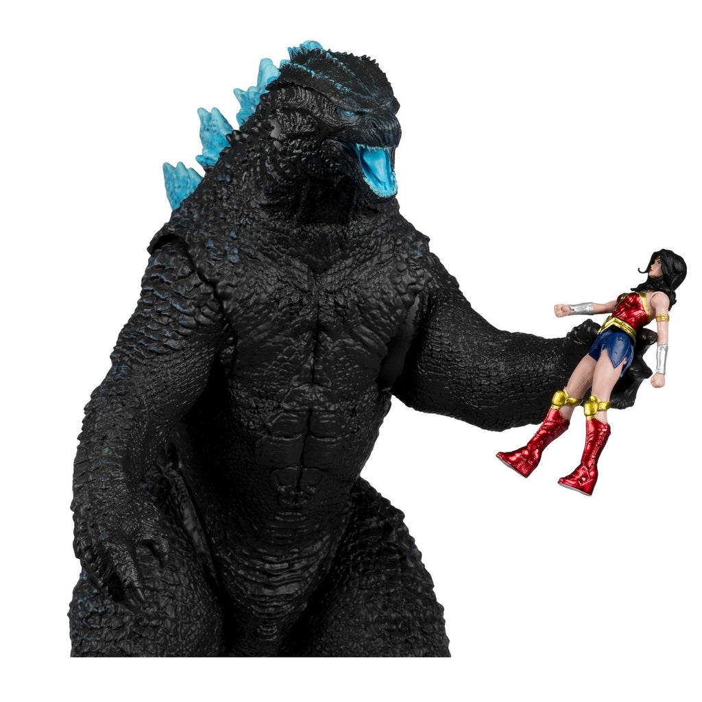 Produktbild DC Justice League Monsterverse DC Multiverse Actionfiguren 2er-Pack Wonder Woman Vs. Atomic Blast Godzilla 18 cm