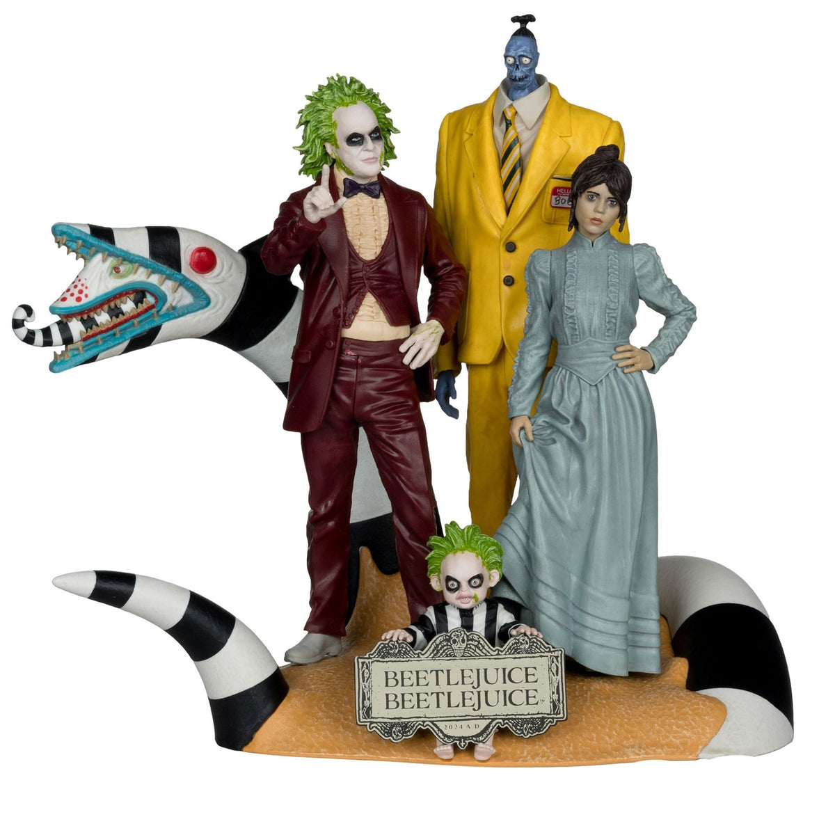 Produktbild Beetlejuice Beetlejuice Movie Maniacs PVC Statuen 4er-Pack 15 cm