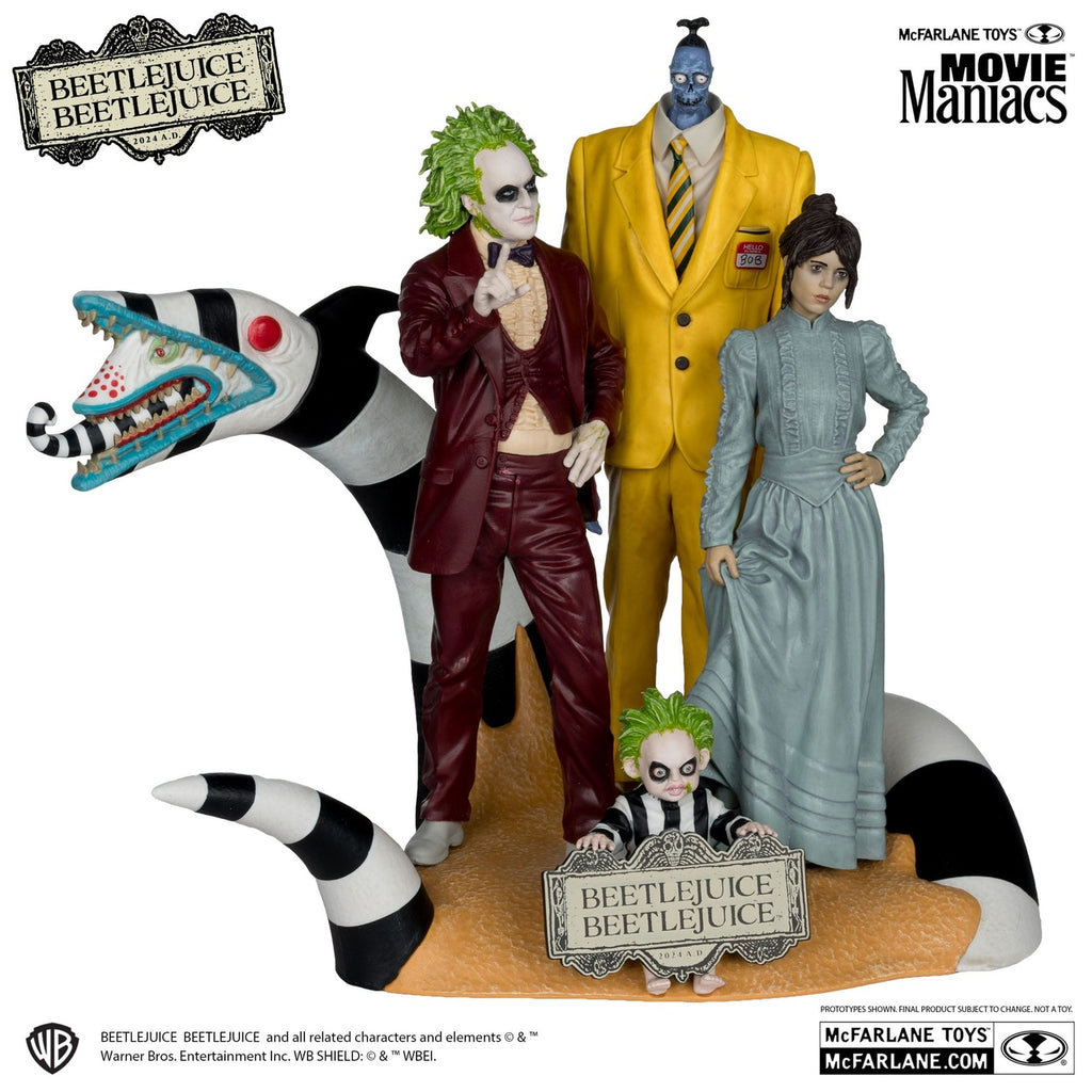 Produktbild Beetlejuice Beetlejuice Movie Maniacs PVC Statuen 4er-Pack 15 cm