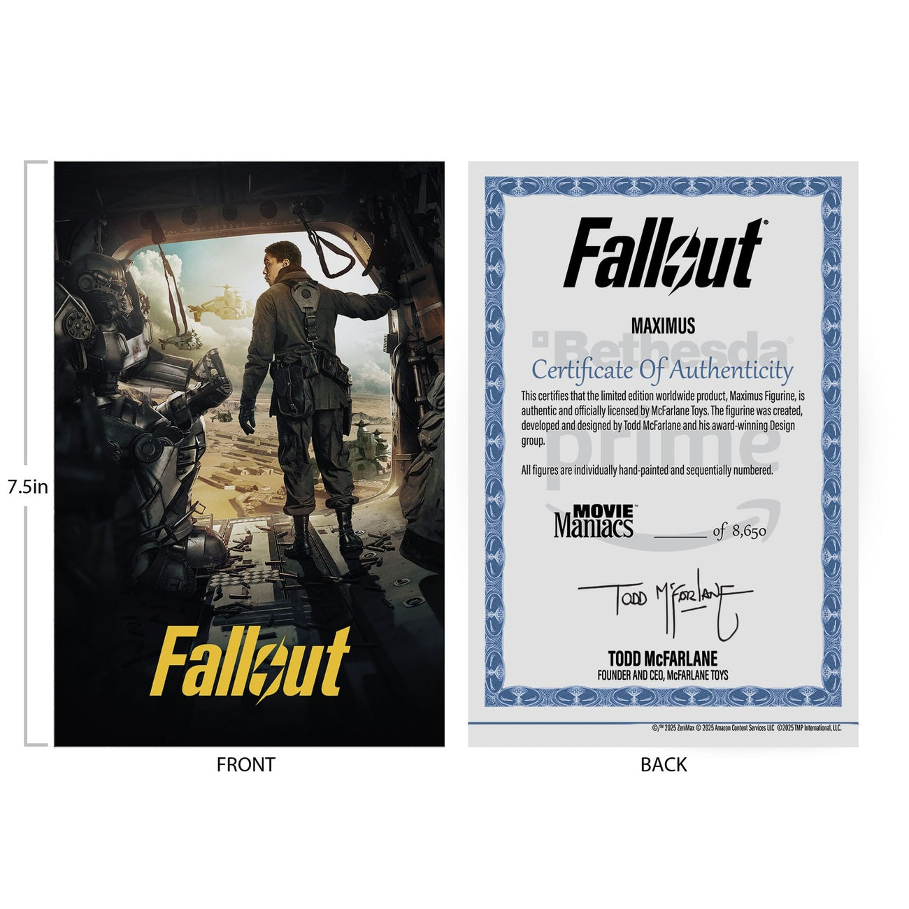 Produktbild Fallout Movie Maniacs Actionfigur Maximus (Season 2) 17 cm