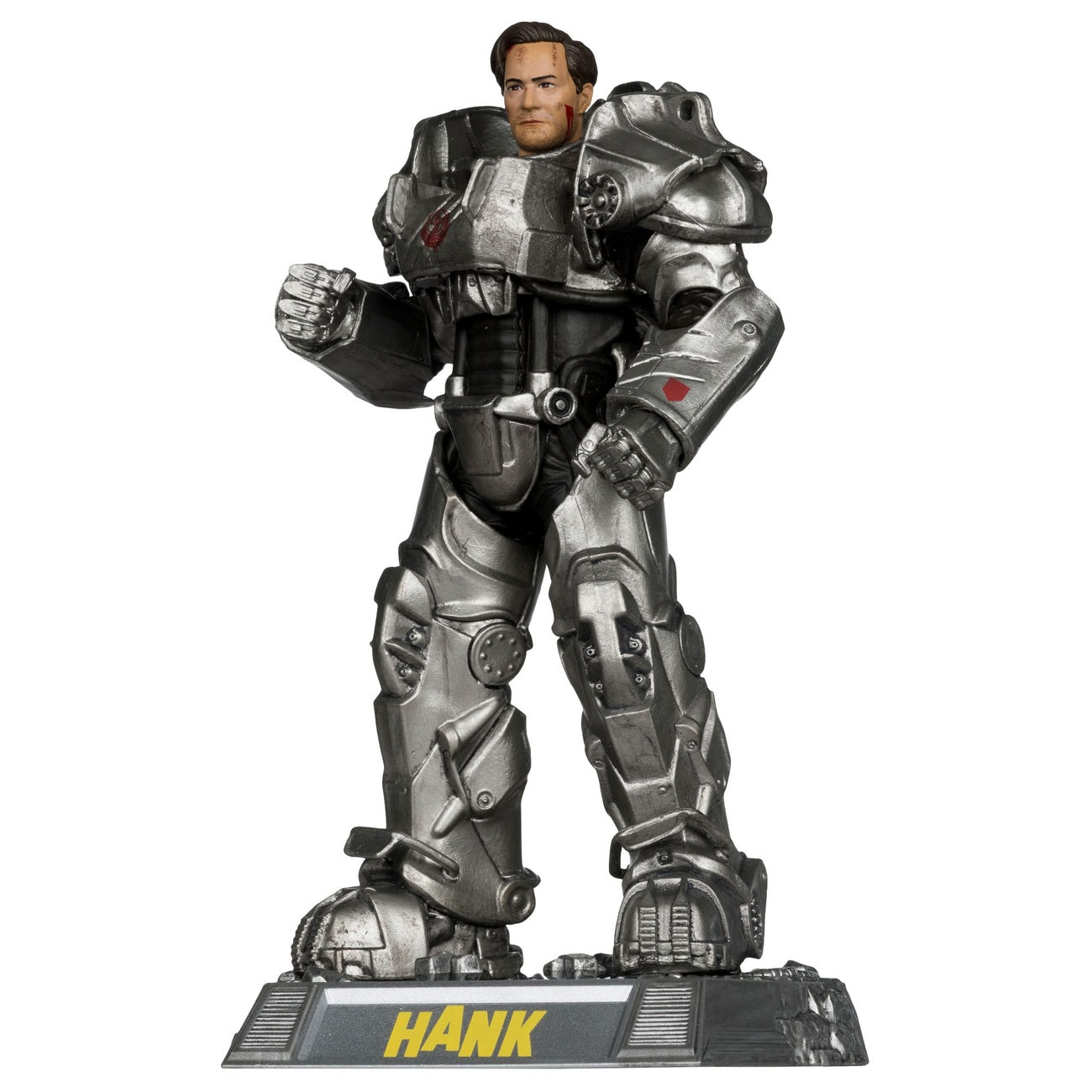 Produktbild Fallout Movie Maniacs Actionfigur Hank Maclean (Season 2) (Red Platinum Edition) 17 cm