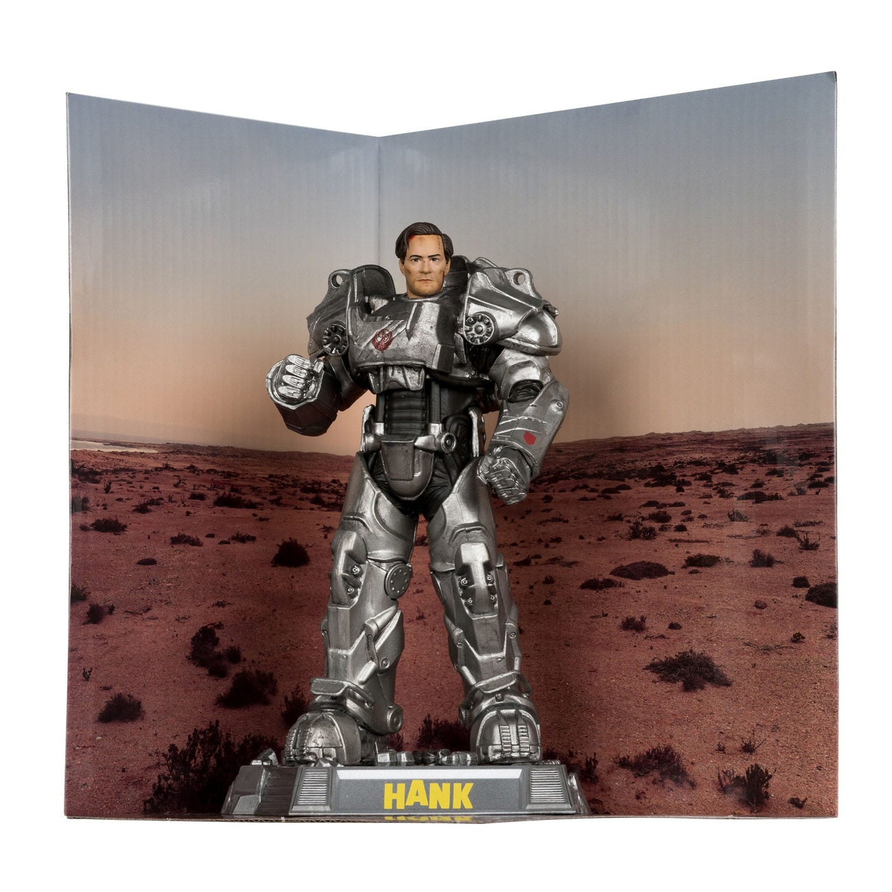 Produktbild Fallout Movie Maniacs Actionfigur Hank Maclean (Season 2) (Red Platinum Edition) 17 cm