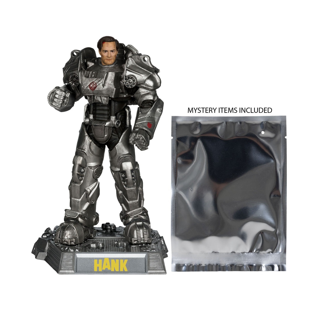 Produktbild Fallout Movie Maniacs Actionfigur Hank Maclean (Season 2) (Red Platinum Edition) 17 cm