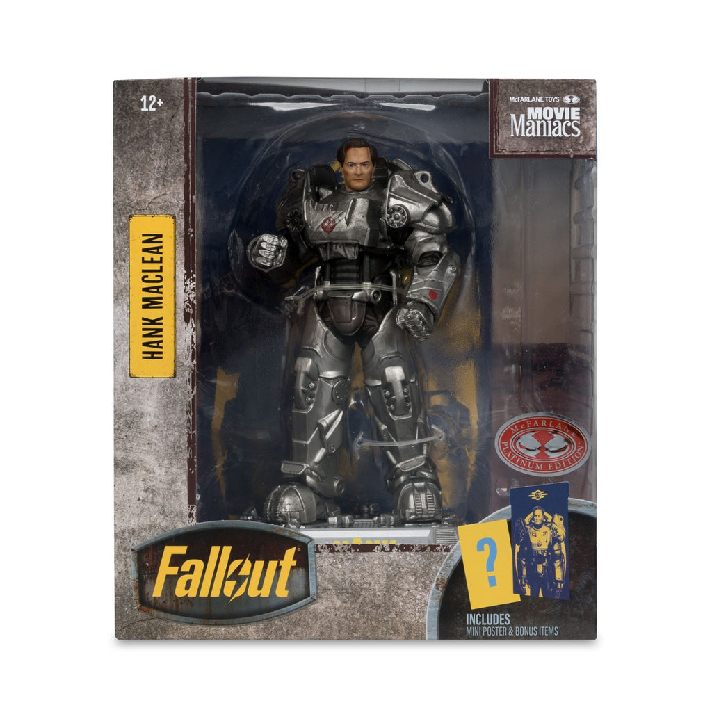 Produktbild Fallout Movie Maniacs Actionfigur Hank Maclean (Season 2) (Red Platinum Edition) 17 cm