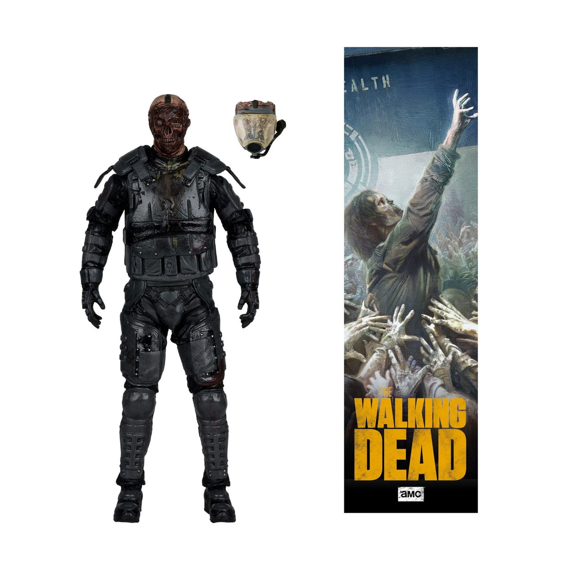 Produktbild The Walking Dead Actionfigur Gas Mask Zombie (Season 4) 13 cm
