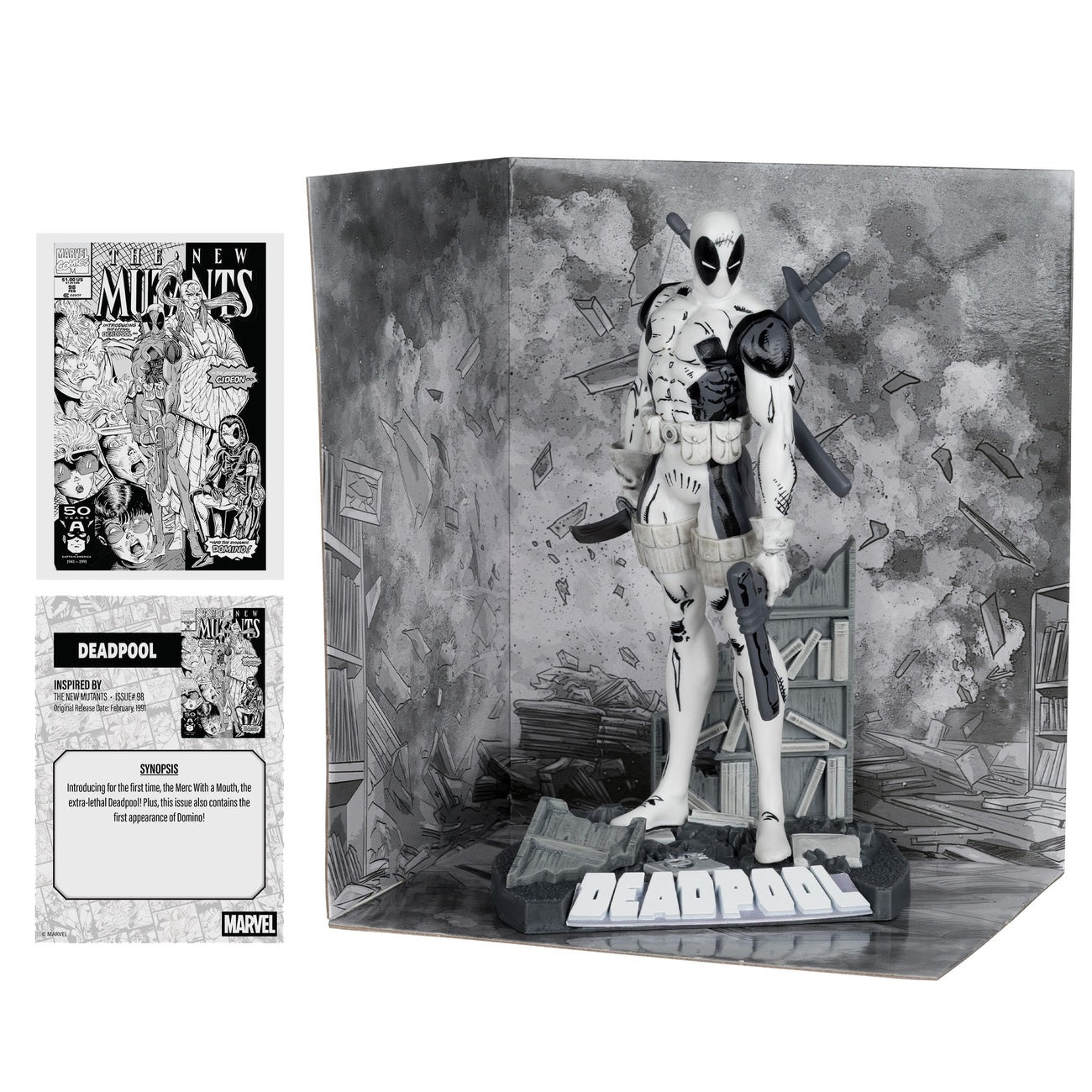 Produktbild Marvel Collection PVC Statue 1/10 Deadpool (The New Mutants #98) (Line Art) (Gold Label) 17 cm