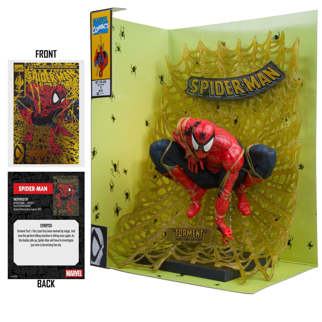 Produktbild Marvel Collection PVC Statue 1/6 Spider-Man (Spider-Man # 1) (Gold Edition) (Gold Label) 15 cm