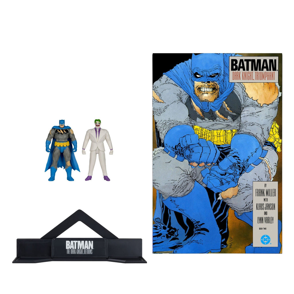 Produktbild DC Direct Page Punchers Actionfiguren 2er-Pack Batman & The Joker (Batman: The Dark Knight Returns) 8 cm