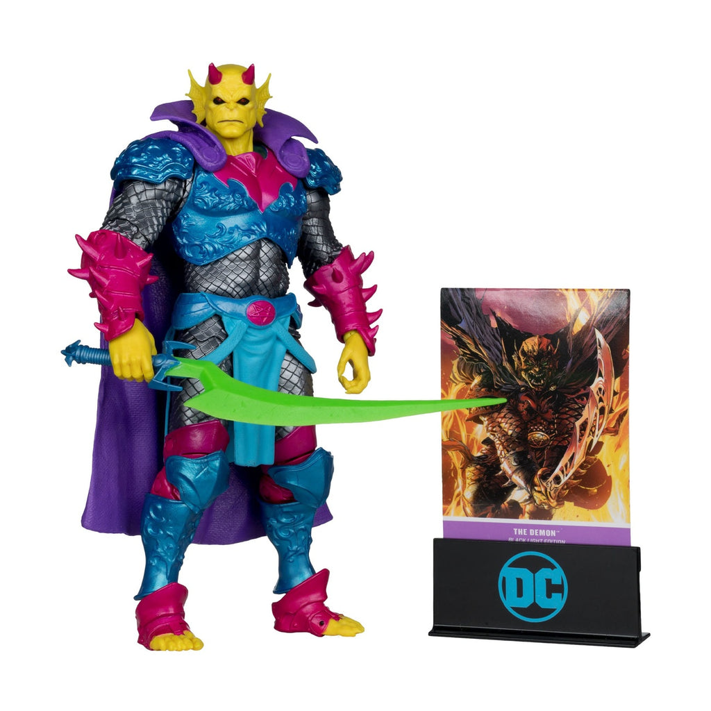Produktbild DC Multiverse Actionfigur The Demon (Demon Knights) Black Light Edition (Gold Label) 18 cm