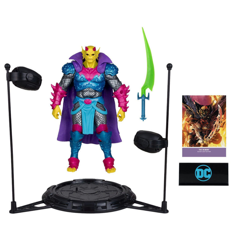 Produktbild DC Multiverse Actionfigur The Demon (Demon Knights) Black Light Edition (Gold Label) 18 cm