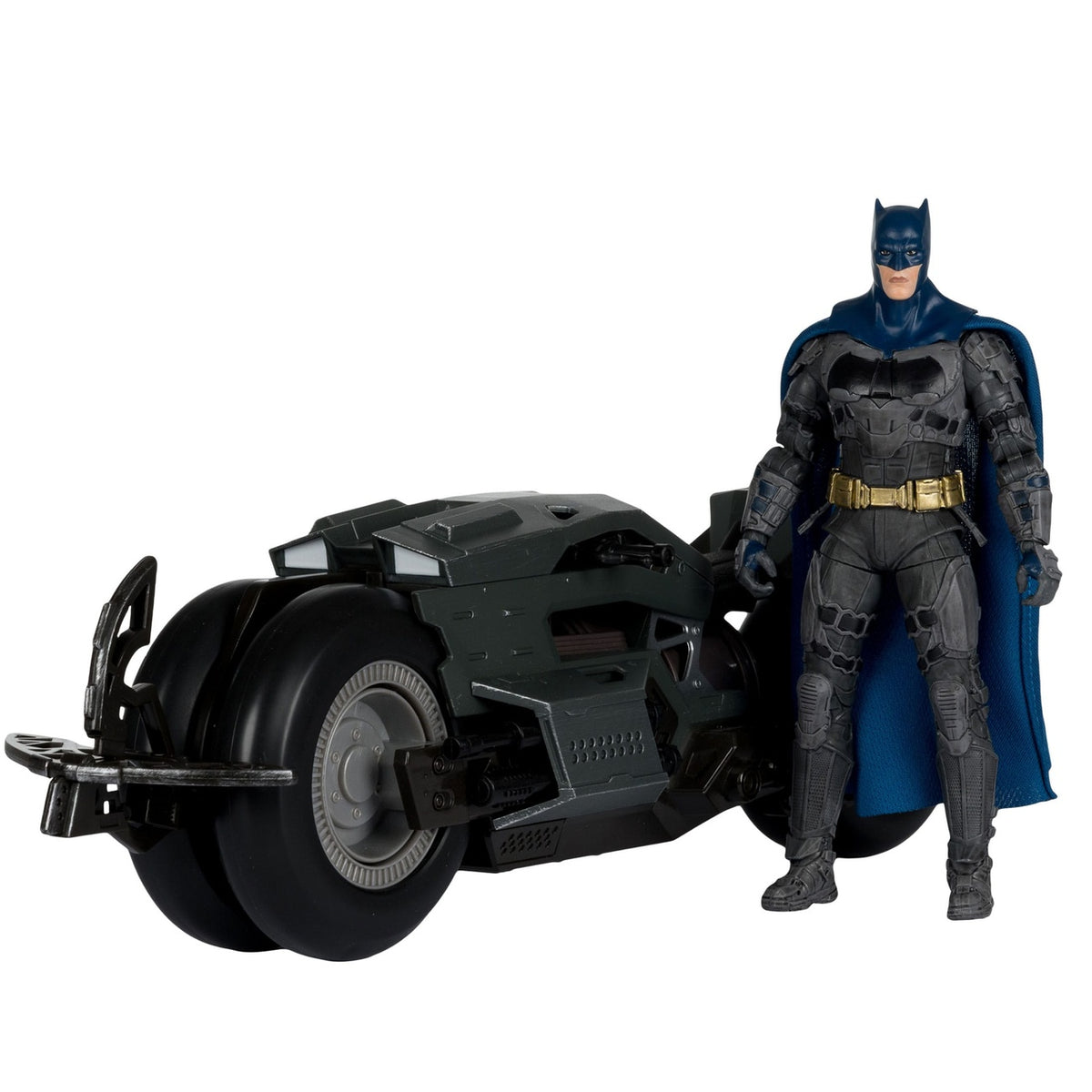 Produktbild The Flash DC Multiverse Fahrzeug Batcycle with Batman