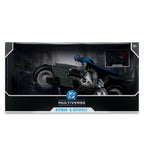 Produktbild The Flash DC Multiverse Fahrzeug Batcycle with Batman