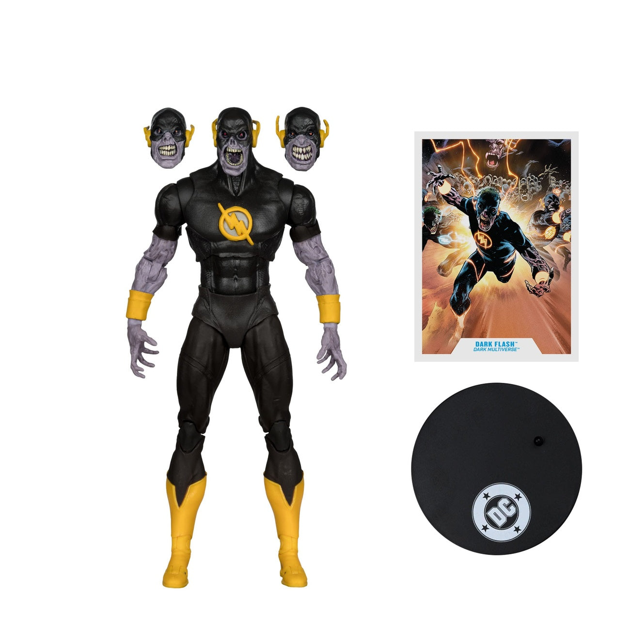 Produktbild DC Comics DC Multiverse Actionfigur Dark Flash (Dark Mulitverse) (Red Platinum Edition) 18 cm