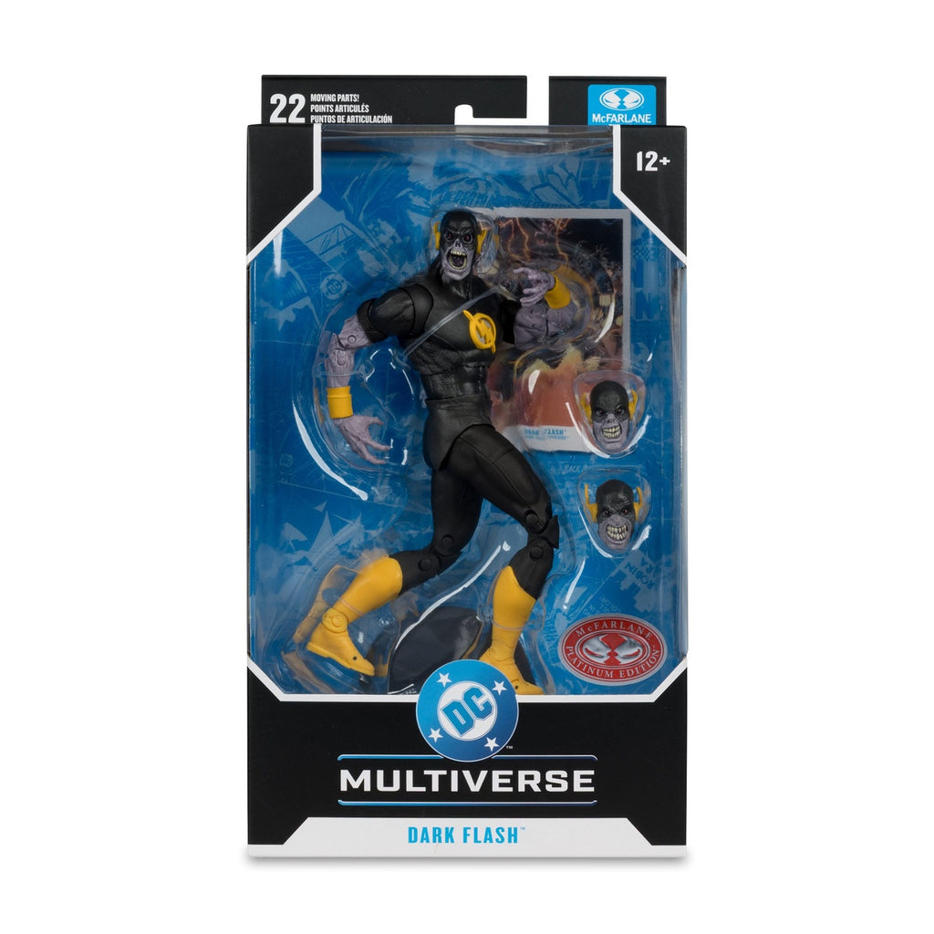 Produktbild DC Comics DC Multiverse Actionfigur Dark Flash (Dark Mulitverse) (Red Platinum Edition) 18 cm