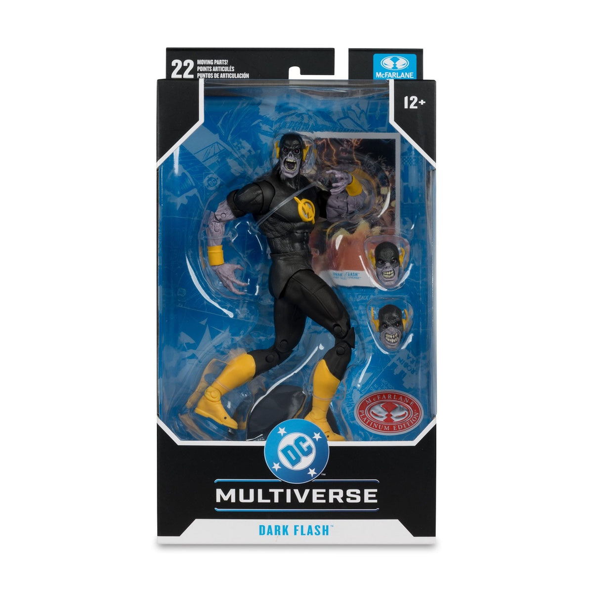Produktbild DC Comics DC Multiverse Actionfigur Dark Flash (Dark Mulitverse) (Red Platinum Edition) 18 cm
