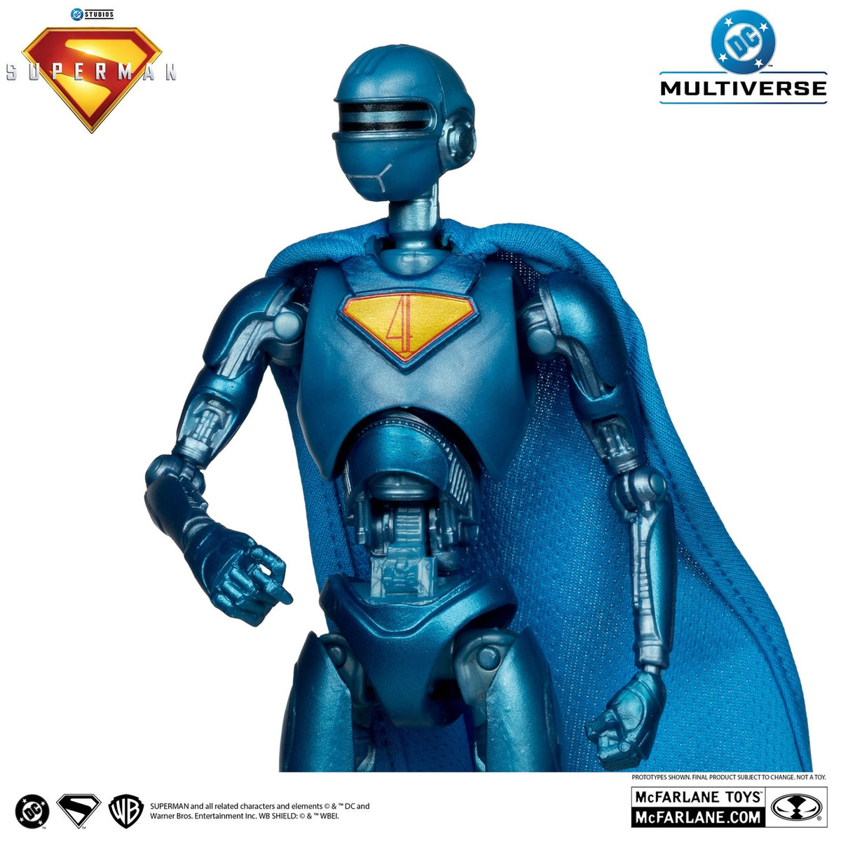 Produktbild Superman (2025) DC Multiverse Deluxe Actionfigur Superman Robot (Red Platinum Edition) 18 cm