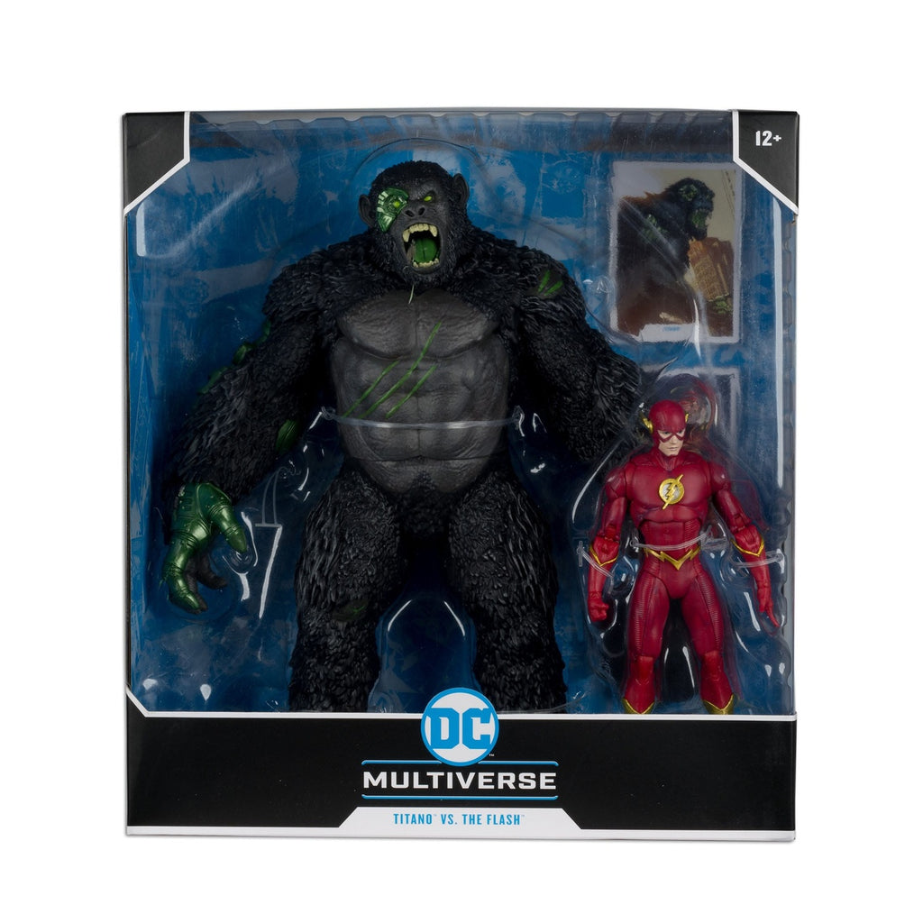 Produktbild DC Multiverse Actionfiguren 2er-Pack Flash vs. Titano 18 cm