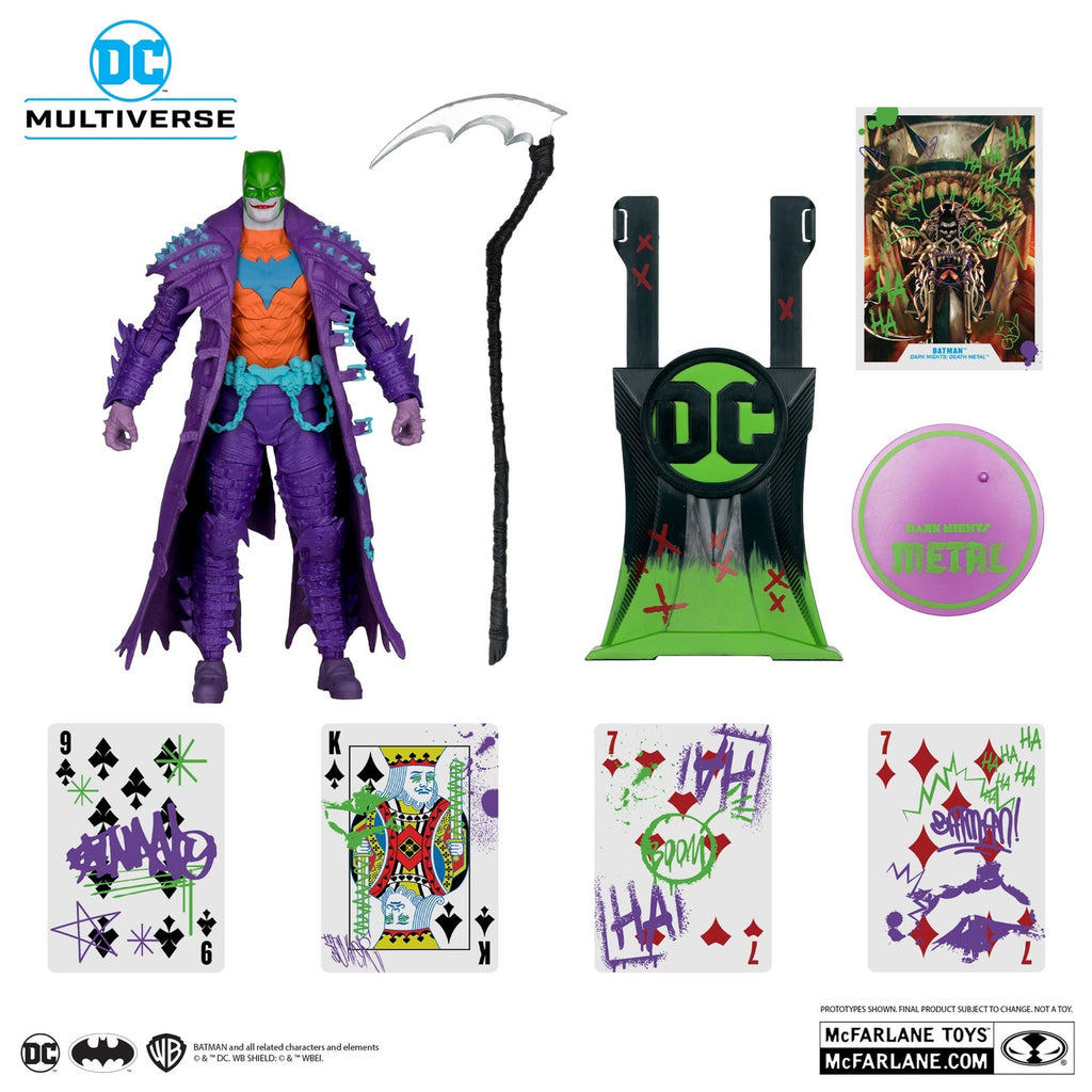 Produktbild DC Multiverse Actionfigur Batman (Dark Nights: Death Metal) Jokerized (Gold Label) 18 cm