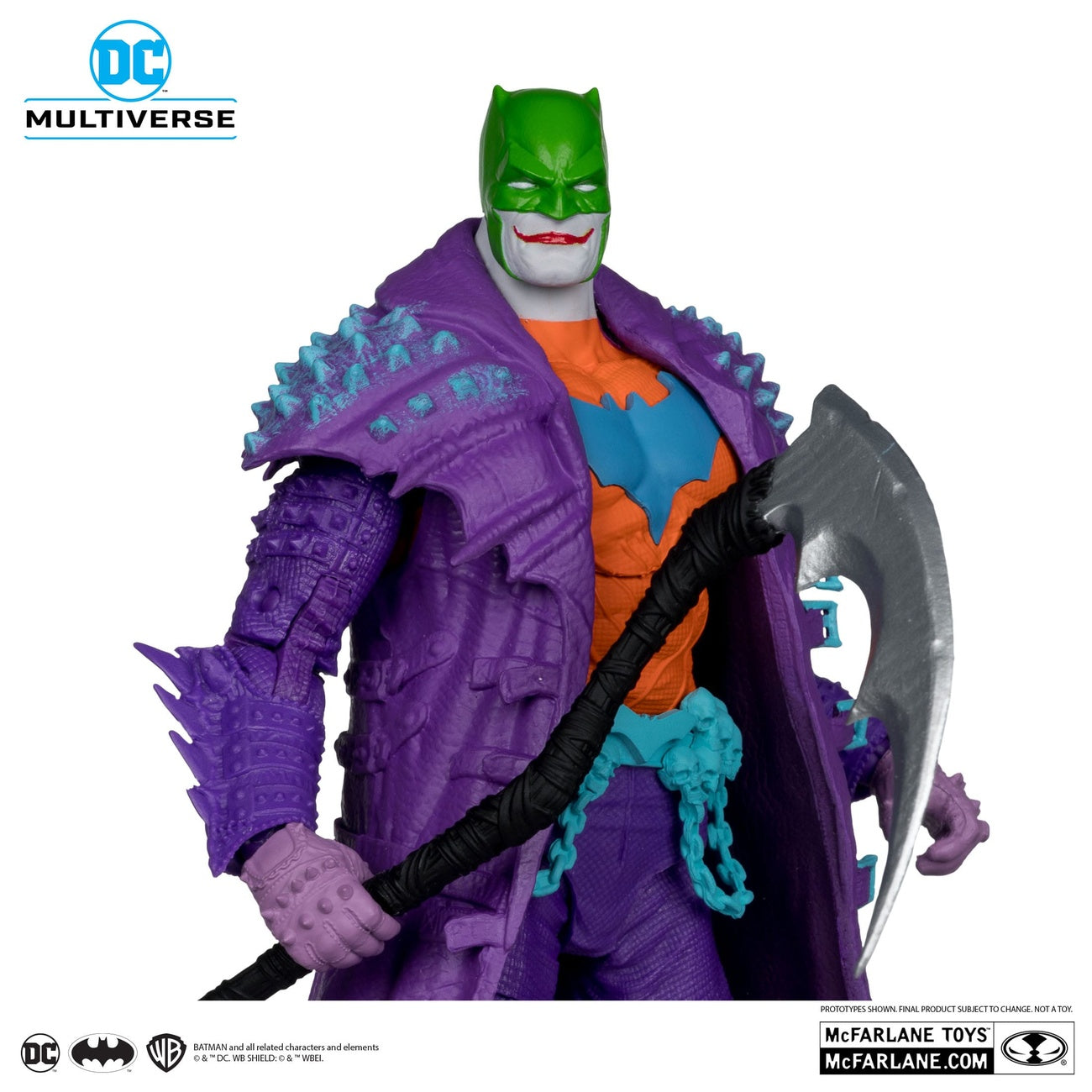 Produktbild DC Multiverse Actionfigur Batman (Dark Nights: Death Metal) Jokerized (Gold Label) 18 cm
