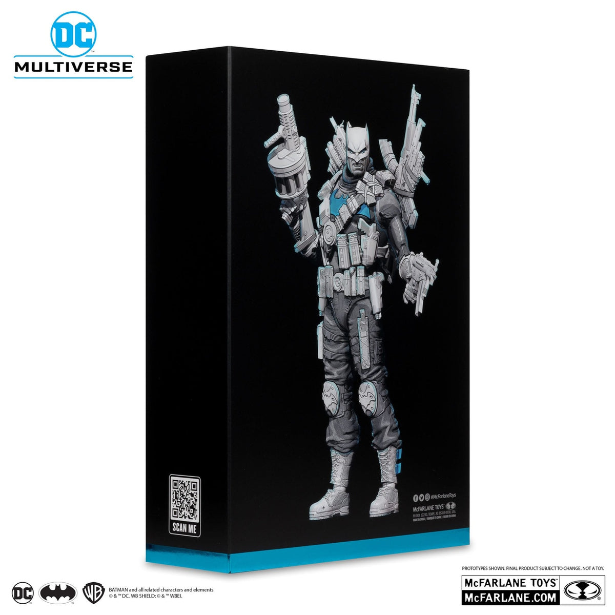 Produktbild DC Multiverse Actionfigur The Grim Knight (Dark Nights Metal) (Black & White Accent Edition) (Gold Label) 18 cm