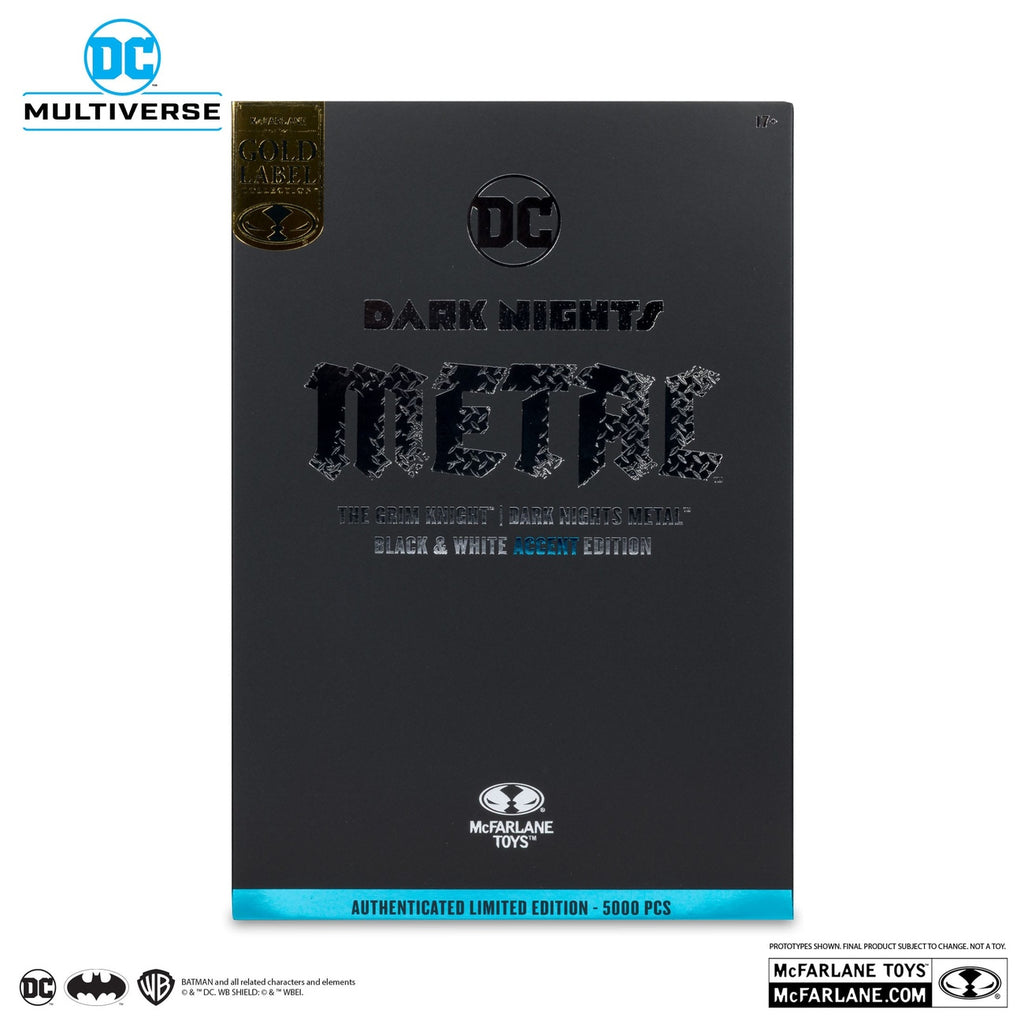 Produktbild DC Multiverse Actionfigur The Grim Knight (Dark Nights Metal) (Black & White Accent Edition) (Gold Label) 18 cm