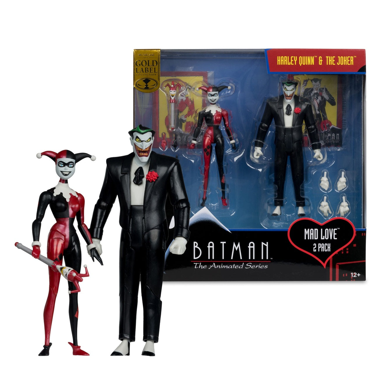 Produktbild Batman: The Animated Series DC Direct Actionfiguren Harley Quinn & The Joker (Mad Love) (Gold Label) 18 cm