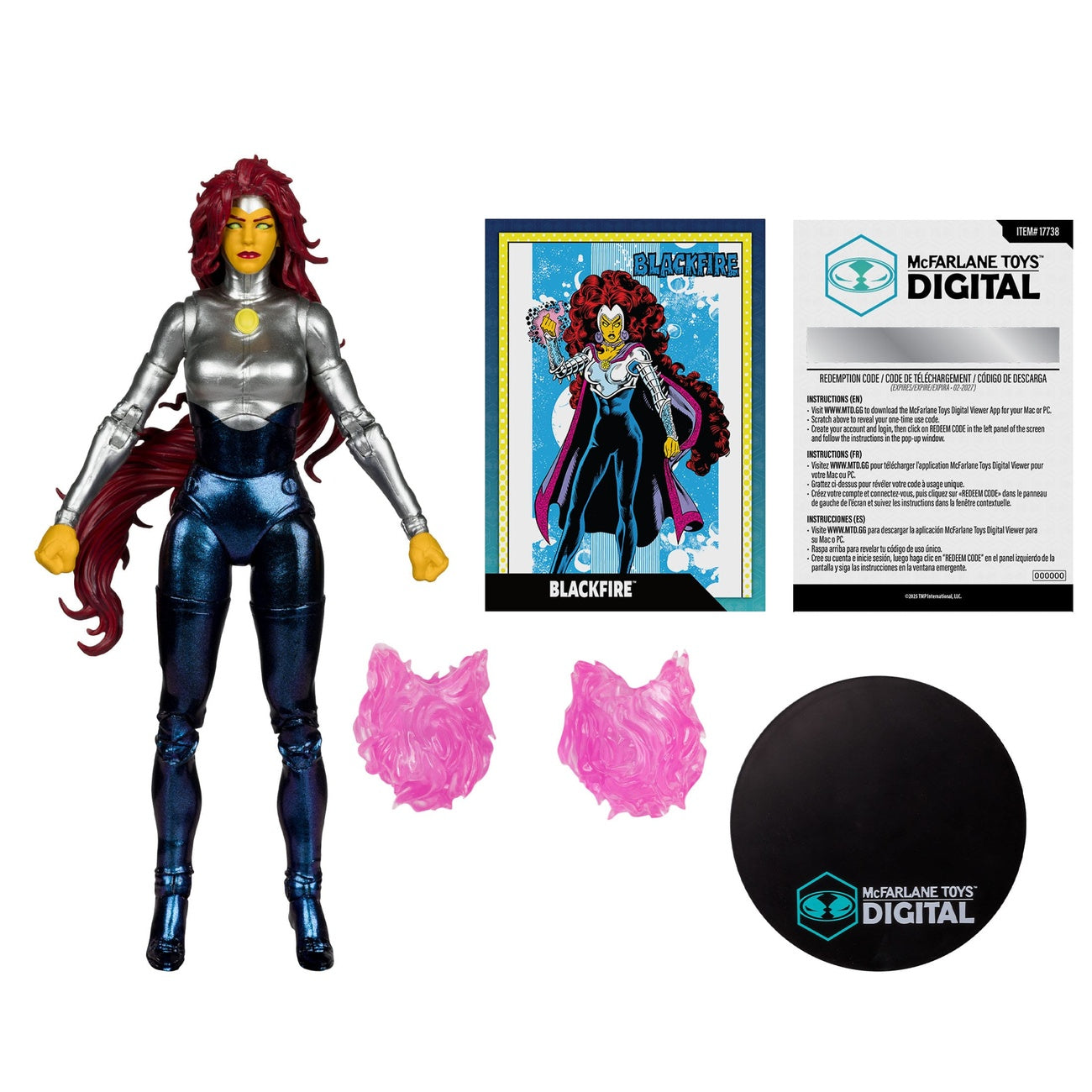 Produktbild DC Direct McFarlane Toys Digital Actionfigur Blackfire (The New Teen Titans) 18 cm