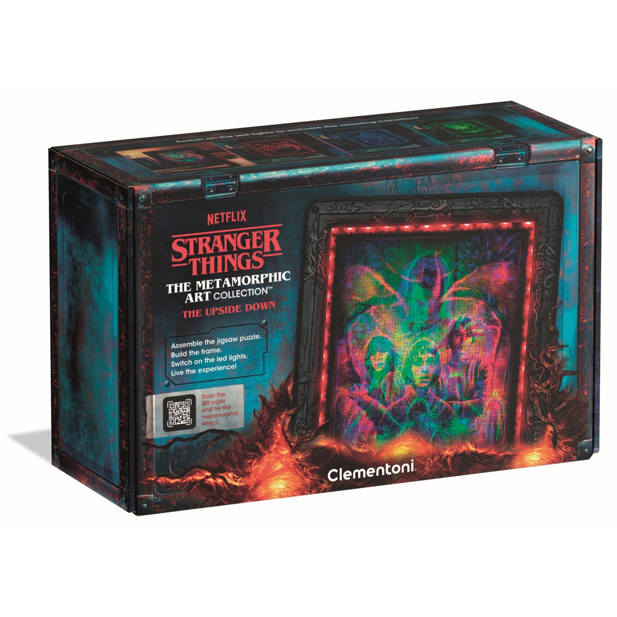 Produktbild Stranger Things Metamorphic Art Collection Puzzle mit Leucht-Effekt The Upside (520 Teile)