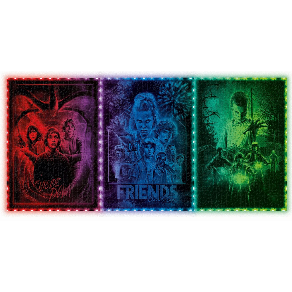 Produktbild Stranger Things Metamorphic Art Collection Puzzle mit Leucht-Effekt The Upside (520 Teile)