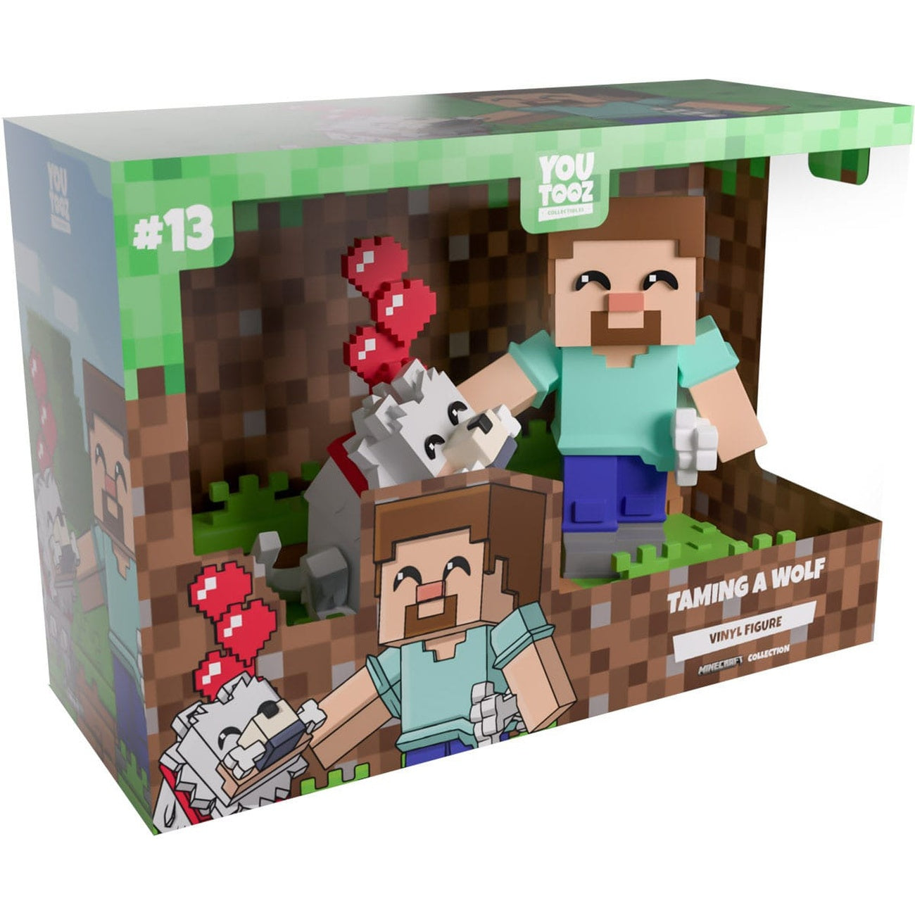 Produktbild Minecraft Vinyl Figur Taming a Wolf 10 cm
