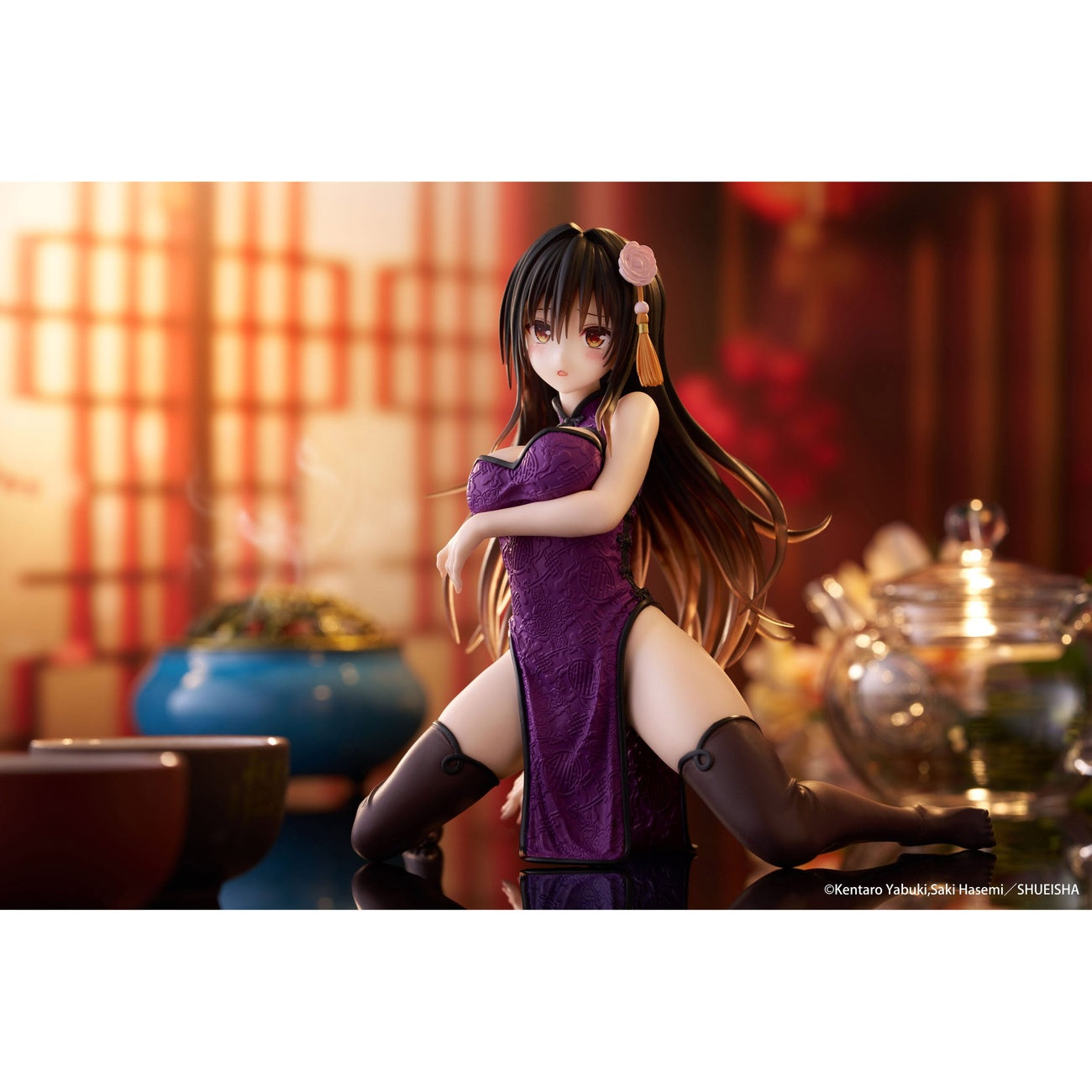Produktbild To Love Ru Darkness Desktop Cute PVC Statue Yui Kotegawa (Chinese Dress Ver.) 13 cm