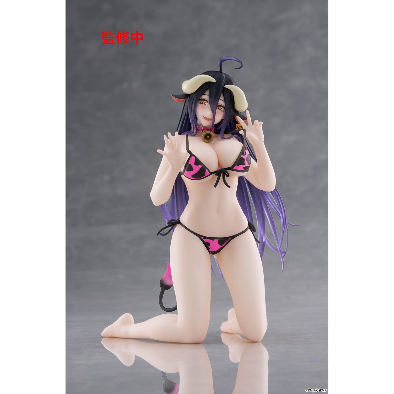 Produktbild Overlord PVC Statue Desktop Cute Figure Albedo Cow-Print Swimsuit Ver. Renewal 13 cm
