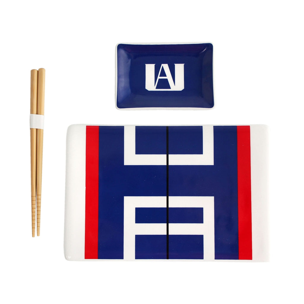 Produktbild My Hero Academia Keramik Sushi Set mit Essstäbchen UA