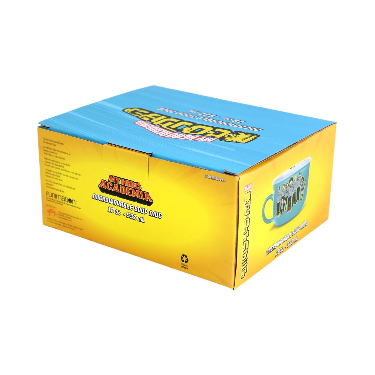 Produktbild My Hero Academia Ramen-Schüssel mit Deckel und Henkel UA 532 ml