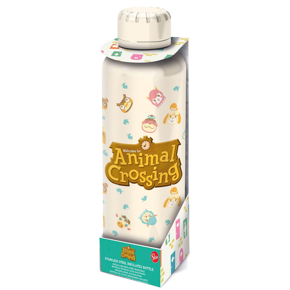 Produktbild Animal Crossing Edelstahl-Trinkflasche Logo