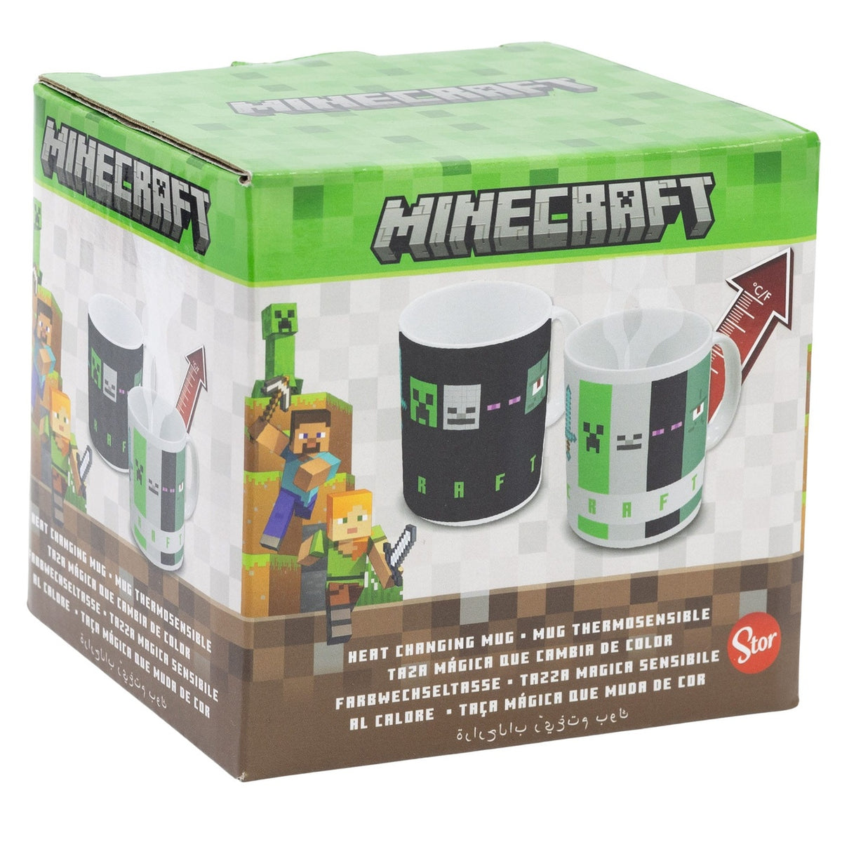 Produktbild Minecraft Tasse mit Thermoeffekt Squared Pattern 325 ml