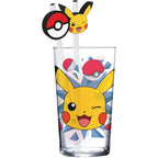 Produktbild Pokémon Glas Tumbler mit Trinkhalmen Pikachu 485 ml