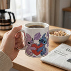 Produktbild Lilo & Stitch Tasse Angel & Stitch Heart 325 ml
