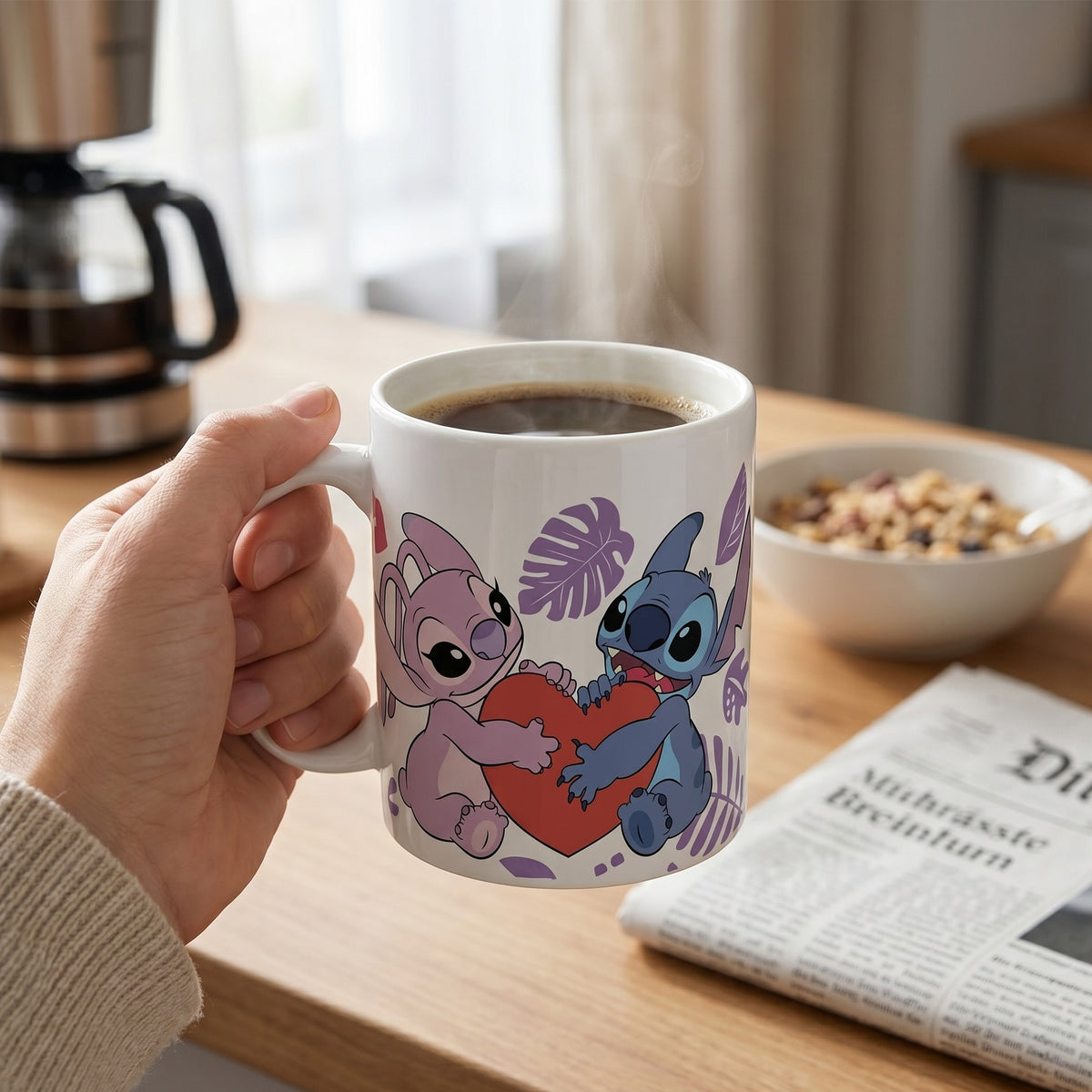 Produktbild Lilo & Stitch Tasse Angel & Stitch Heart 325 ml