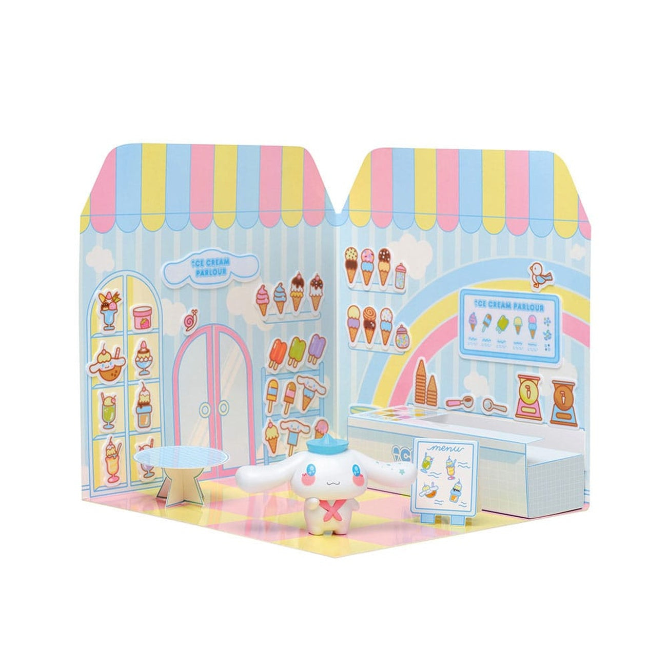Produktbild Hello Kitty and Friends Minifigur Sticker House Cinnamoroll Ice Cream Parlour