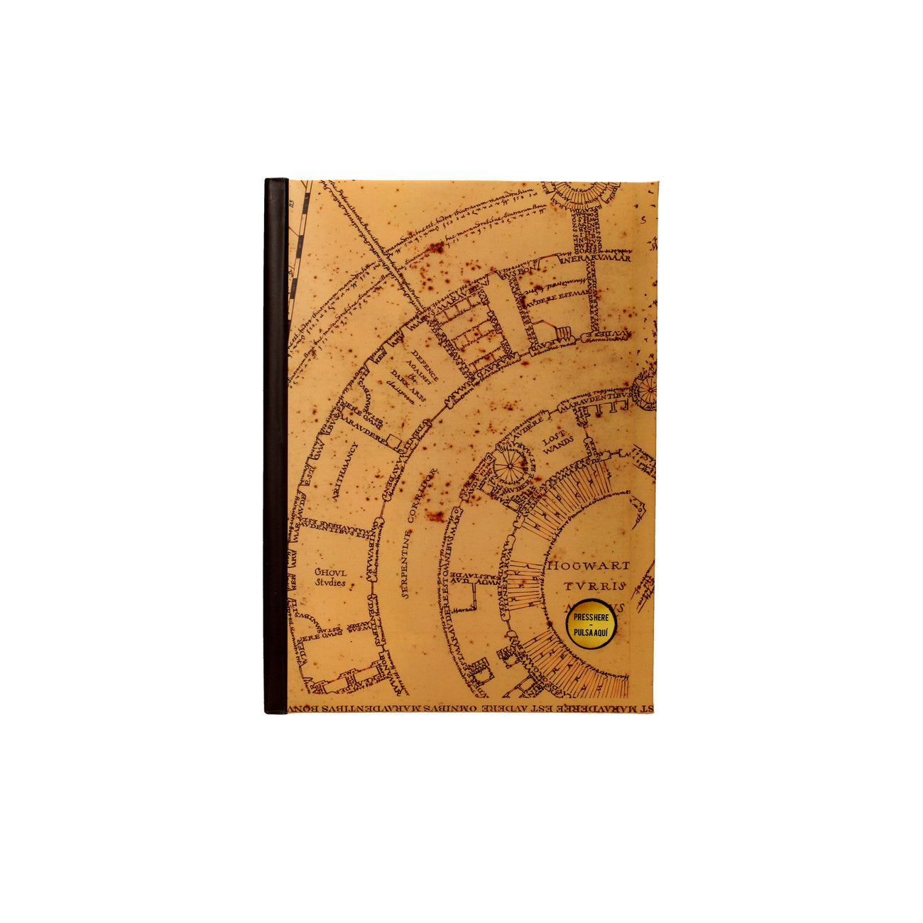 Produktbild Harry Potter Notizbuch mit Leuchtfunktion Karte des Rumtreibers