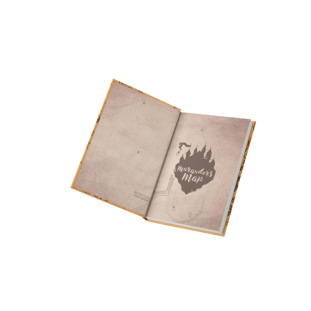 Produktbild Harry Potter Notizbuch mit Leuchtfunktion Karte des Rumtreibers