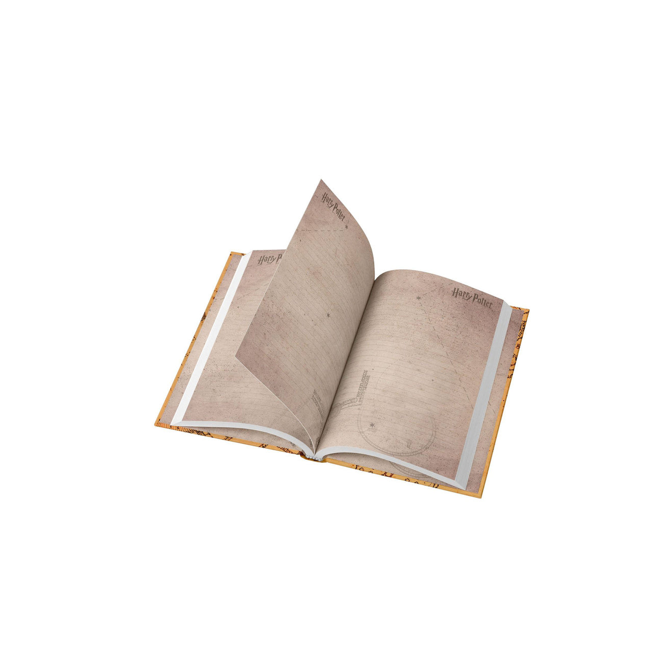 Produktbild Harry Potter Notizbuch mit Leuchtfunktion Karte des Rumtreibers