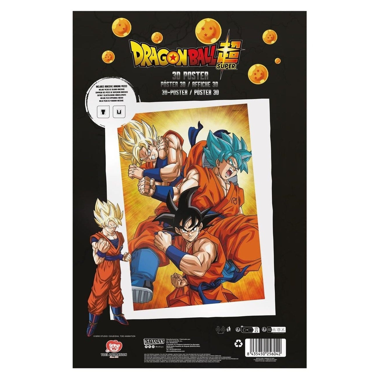 Produktbild Dragon Ball Super 3D Poster Champa Goku 38 x 58 cm