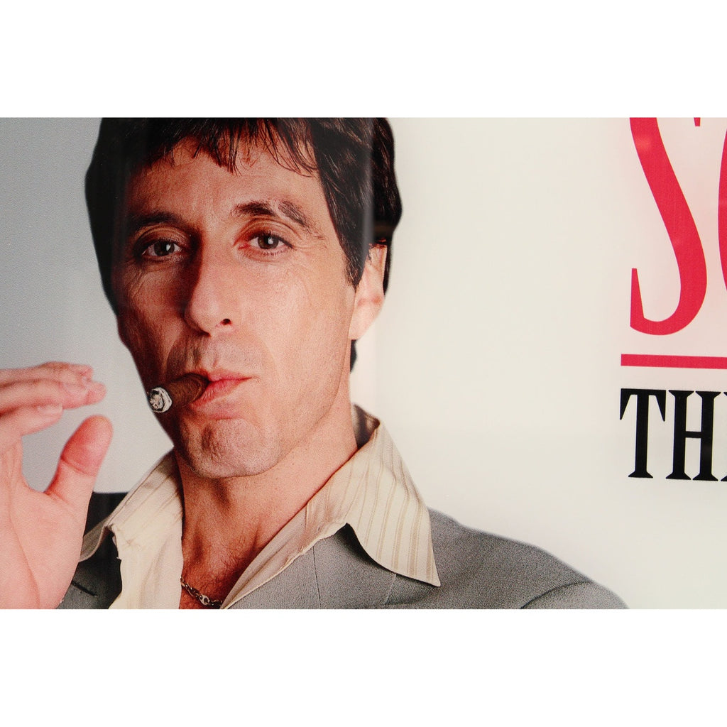 Produktbild Scarface Glasposter The World Is Yours (Grey Background) 60 x 30 cm