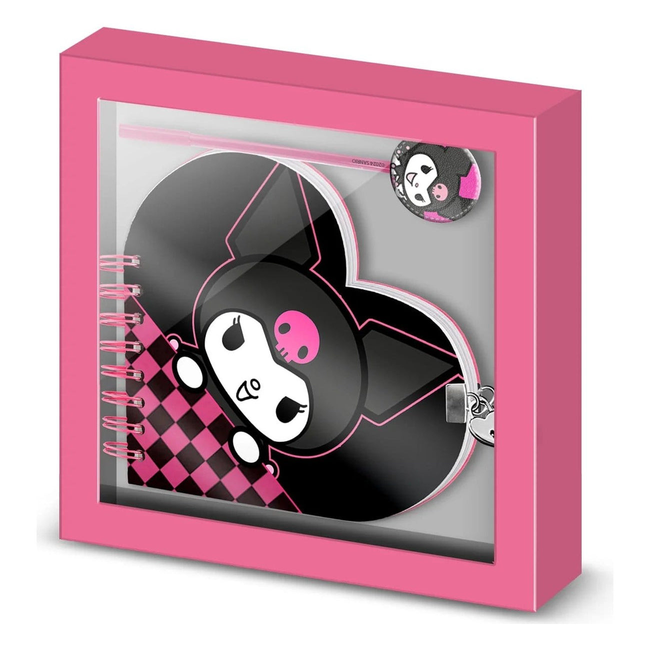 Produktbild Hello Kitty Notizbuch mit Kugelschreiber Geschenk-Set Kuromi Chess