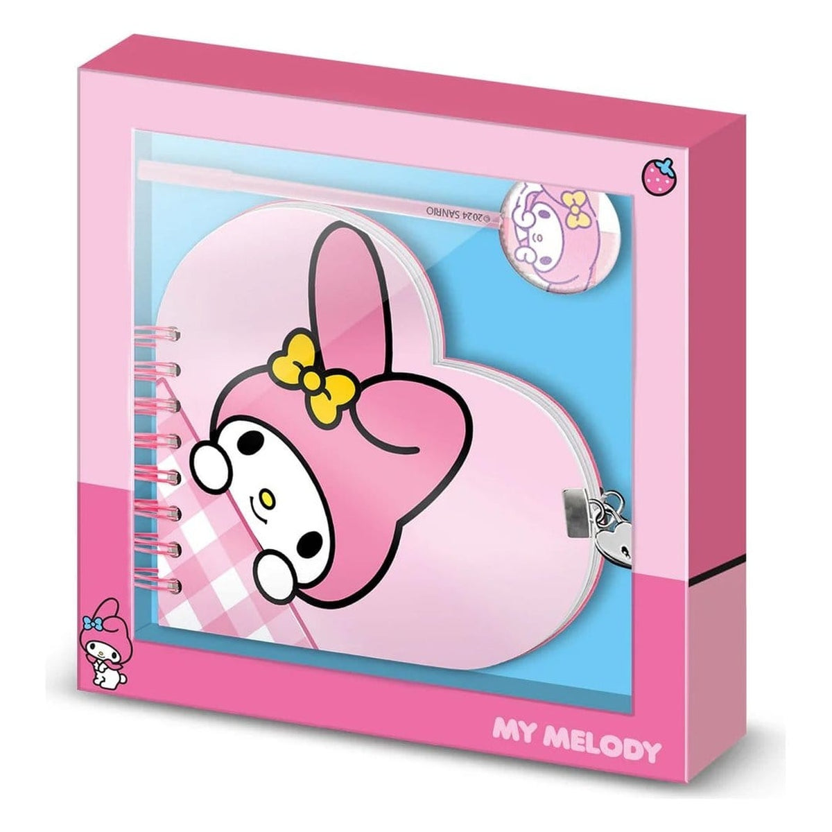 Produktbild Hello Kitty Notizbuch mit Kugelschreiber Geschenk-Set My Melody