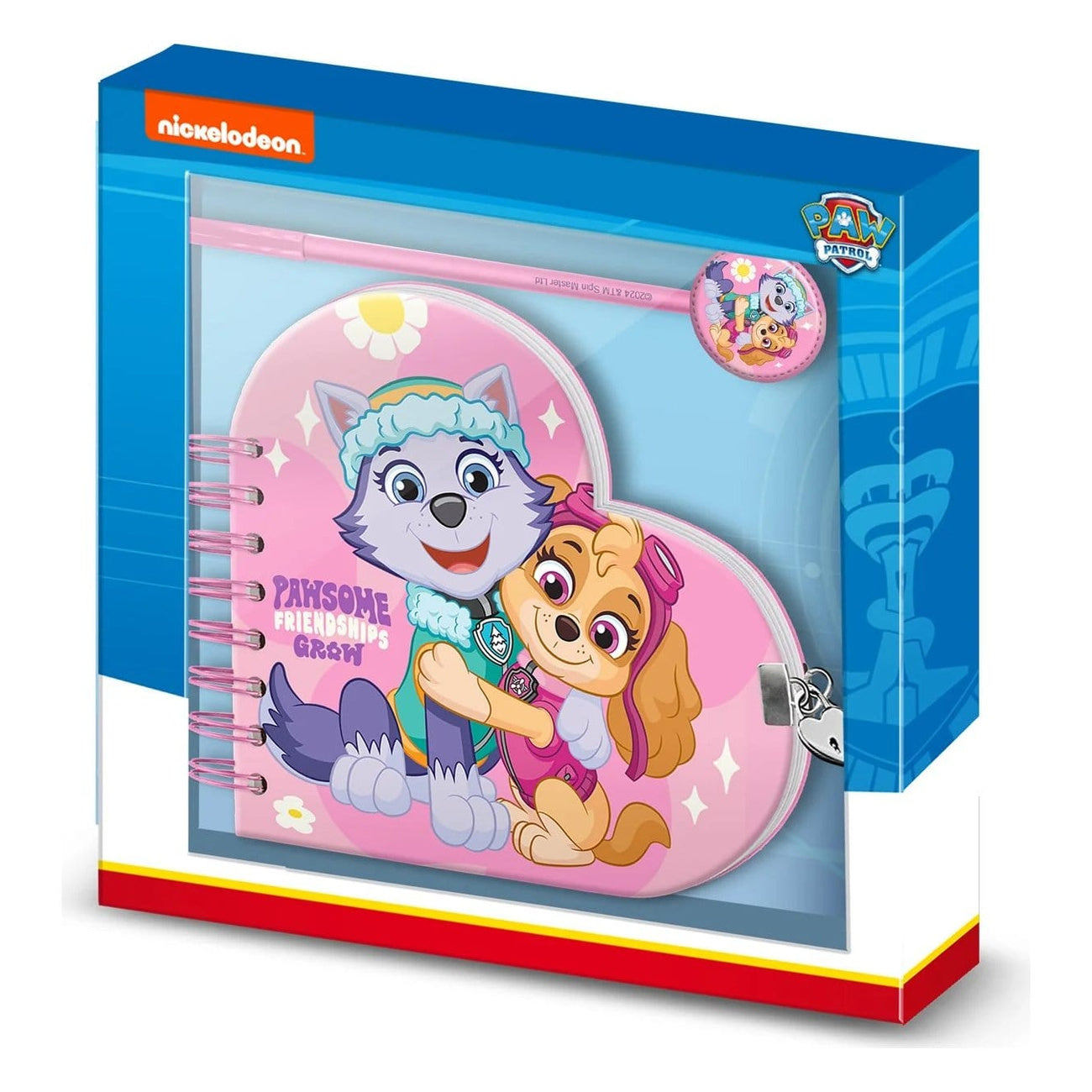 Produktbild PAW Patrol Notizbuch mit Kugelschreiber Geschenk-Set Pawsome Friendships Grow
