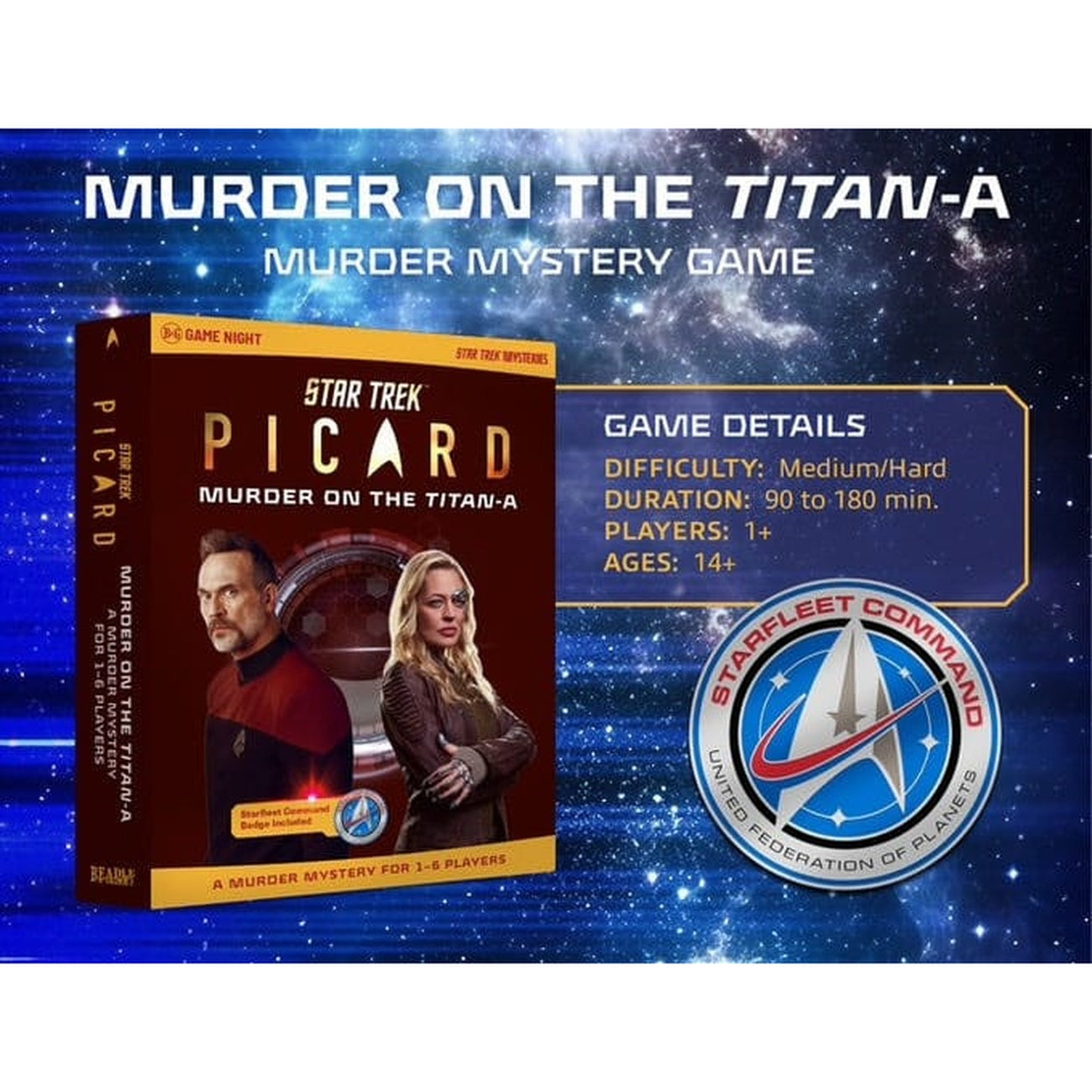 Produktbild Star Trek: Picard Murder Mystery Game Murder on the Titan-A *Englische Version*